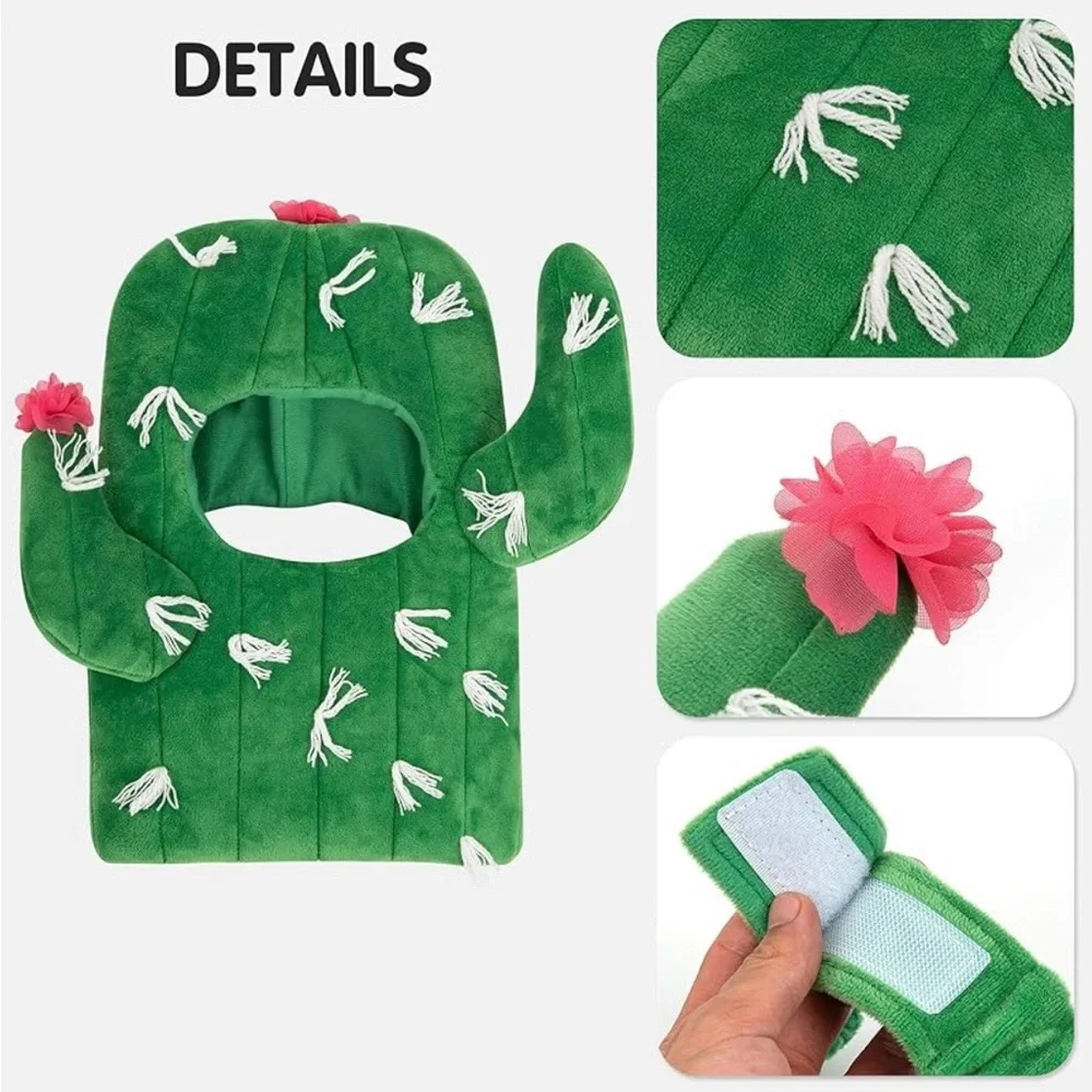 🌵 Cyeollo Cactus Dog Costume – Medium – Soft, Funny, Machine Washable 🌵
